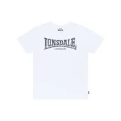 LONSDALE Majica Kai pegasto črna/bela
