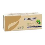 Papirnati robčki, 4-slojni, 10x9 kosov, LUCART EcoNatural, rjavi, 90 kosov