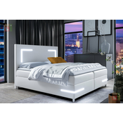 Boxspring postelja Delos LED - 140x200 cm