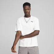 Mens Puma WARDROBE ESS Boxy T-Shirt, White, Size M, Clothing