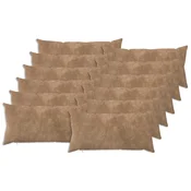 vidaXL Prevleka za blazino 12 pcs HEERLEN Taupe 40 x 80 cm Mikrofibra
