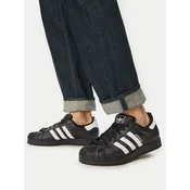 ADIDAS ORIGINALS Niske tenisice Superstar II crna / bijela