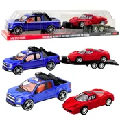 slomart Set LEAN TOYS: Terensko vozilo z avtovleko in športni avto, luči in zvoki