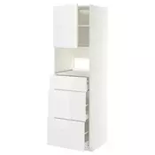 METOD / MAXIMERA Visoki element za ugradne uredaje, bela/Ringhult bela, 60x60x200 cm