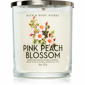 Bath & Body Works Pink Peach Blossom mirisna svijeca 227 g