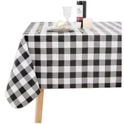 shumee ČRNI ITALIJANSKI KARIRASTI PRT 140x140cm ITALIJANSKI PARIZKI KARIRASTI ČRNO-BELI