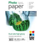 Fotopapier - A4/220g - obojstranný, lesklý, 20 ks v balení
