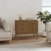 Vidaxl vidaXL Predalnik, medeno rjav, 90x40x78 cm, borov les
