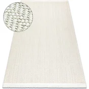Rugsx Preproga NANO FJ86B Chevron, ribja kost, ravno 80x150 cm Bela