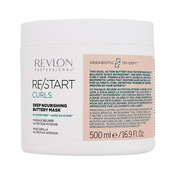 Revlon Professional Re/Start Curls Deep Nourishing Buttery Mask maska za lase skodrani lasje valoviti lasje 500 ml za ženske