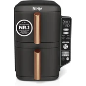 Ninja Ninja Double Stack XL Friteza na Vrući Zrak, 9,5L, 6-u-1, ČRNa/Bakrena