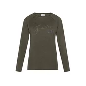 Deha FLAMME GRAPHIC LONG SLEEVE T-SHIRT, ženska majica, siva D52162
