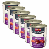 Konzerva GranCarno Original Senior z govedino in jagnjetino - 6x800 g