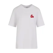 Mister Tee Majica Heart Cherries temno rdeča/bela