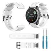 Pašček za Garmin Fenix 5s/6s/Pro 7s/7s Solar, bel