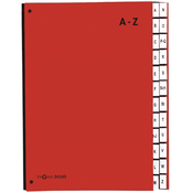 PAGNA PAGNA namizna mapa Color, DIN A4, A - Ž, 24 predelkov, rdeča, (21651603)