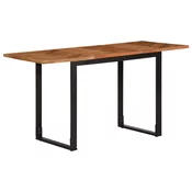 vidaXL Jedilna miza 140x70x75 cm masivni les akacija