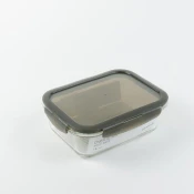 Lock n Lock Staklena posuda za hranu Ovenglass Euro Gray 1l, Siva