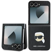 Karl Lagerfeld KLHCZF6PGKSKIHK Z Flip6 F741 black Saffiano Monogram (KLHCZF6PGKSKIHK)