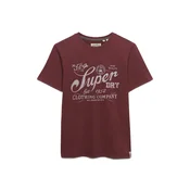 Superdry & Co Majica kamen/karminsko rdeča