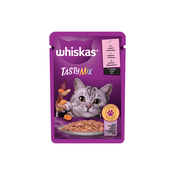 WHISKAS Vlažna hrana za mačke Tasty Mix, losos 85g