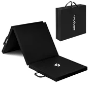 THUNDER Gimnastična zložljiva podloga za vadbo vzmetnica – trda, nedrseča, 180x60x5 cm THUNDER MG-02-BLACK, (5000093444)