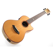 Kokio tenor ukulele solid cedar-spalted maple cutaway EQ w/bag