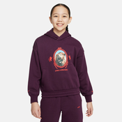 Nike LBJ K NK PO HOODIE, pulover o.koš, rdeča FJ6065