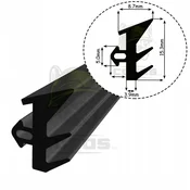 shumee PVC tesnilo za okna S-229 črno 1m