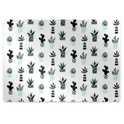Decormat Zaščitna podloga za stol Succulents 140x100 cm 2 cm