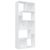 Vidaxl Knjižna omara bela 67x24x161 cm iverna plošča