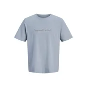 JACK & JONES Majica JWHMONTAUK marine/golobje modra/bela