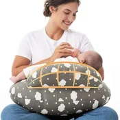 Momcozy Momcozy nastavljiva blazina za dojenje, sivo-bela