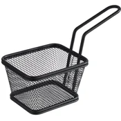 APS Snackholder servirna košarica za cvrtnik, črna/mat, dolžina: 100 mm, širina: 85 mm, 65 mm