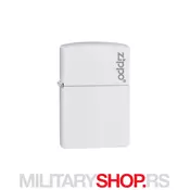 Zippo upaljac beli mat sa logom