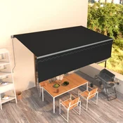 Tenda na rucno uvlacenje s roletom 5 x 3 m antracit