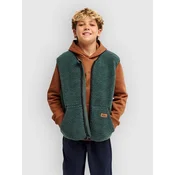 Quiksilver Kickflip Sherpa Fleece Vest forest