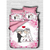 Lessentiel Maison Komplet posteljina 121, 160x220cm, Belo-roze