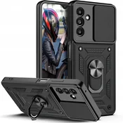 shumee Ovitek za Samsung A14 5G z oklepnim drsnim obročem + steklom