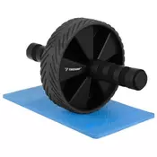 Trizand Trebušno kolo - AB roller - za trebušne mišice z jeklenim jedrom, kolo za trening core in trebuha z nedrsečimi ročaji ter EVA podlogo za kolena, fitnes pripomoček za vadbo doma ali v telovadnici