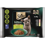 Sheba Kitten - različice vomaki, 4 x 85 g