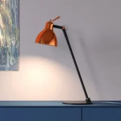 Namizna svetilka Rotaliana Luxy T0 Glam, črna/bakrena, 52 cm - Dnevna soba/jedilnica - Dizajn - črna metalika, sijoča bakrena - Kovina