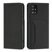 slomart magnet card case etui za samsung galaxy a12 5g pouch wallet card holder black