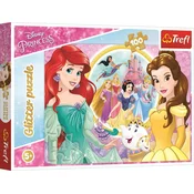 Trefl Bleščeča sestavljanka Disneyjevih princes 100 kosov