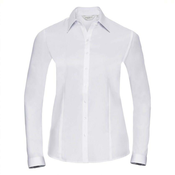 Womens Long Sleeve Shirt, Herringbone Shirt Russell