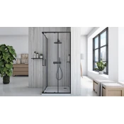 Tuš kabina Rea City 80x80 Black