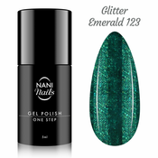 NANI gel lak One Step 5 ml - Glitter Emerald