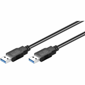 Kabel USB 3.0 A/moški A/moški 1,8m ČRN