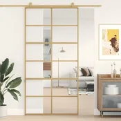 Vidaxl vidaXL Drsna vrata zlata 102,5 x 205 cm prozorno ESG steklo