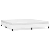 Vidaxl Posteljni okvir bel 200x200 cm umetno usnje